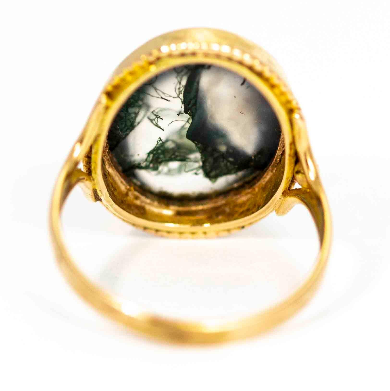 antique agate ring