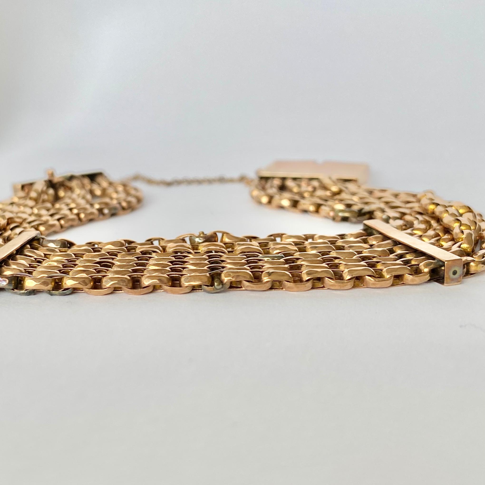 multi strand gold bracelet