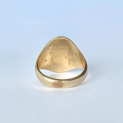 Vintage 9 Carat Gold Signet Ring