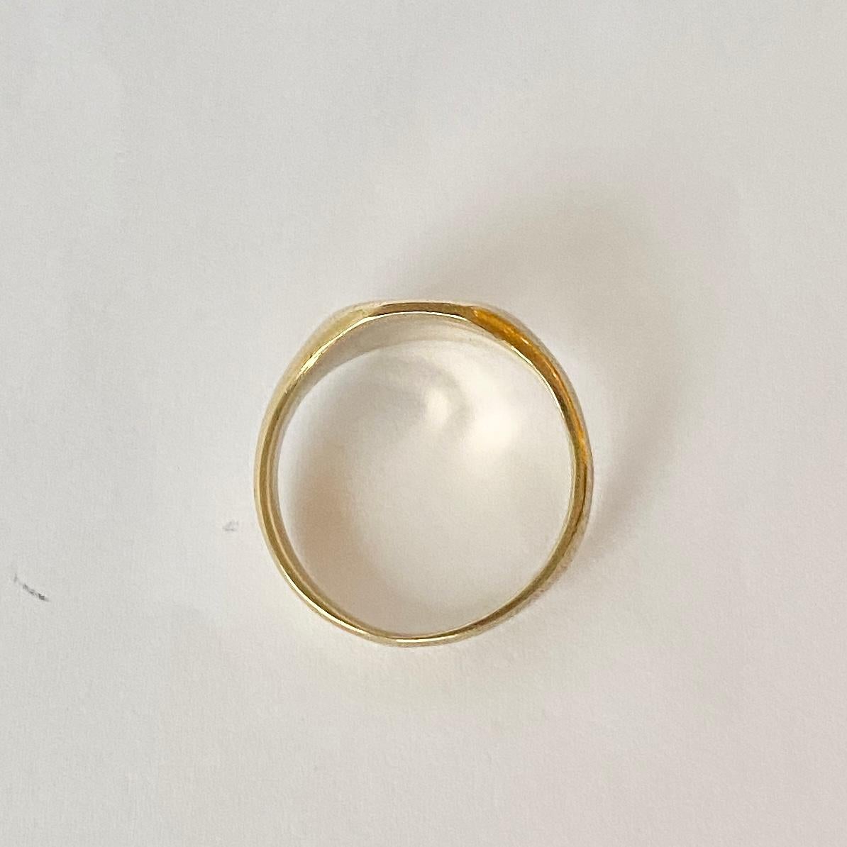 engraved onyx signet ring