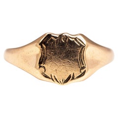 Vintage 9 Carat Gold Signet Ring