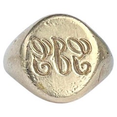 Vintage 9 Carat Gold Signet Ring