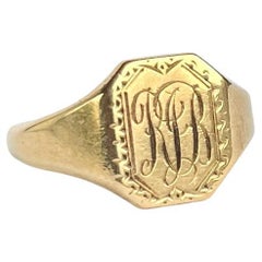 Vintage 9 Carat Gold Signet Ring