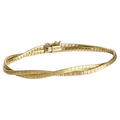 Vintage 9 Carat Gold Snake Link Bracelet