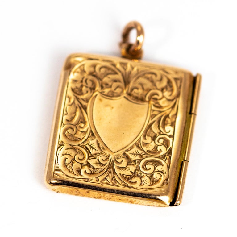 Vintage 9 Carat Gold Stamp Holder at 1stDibs