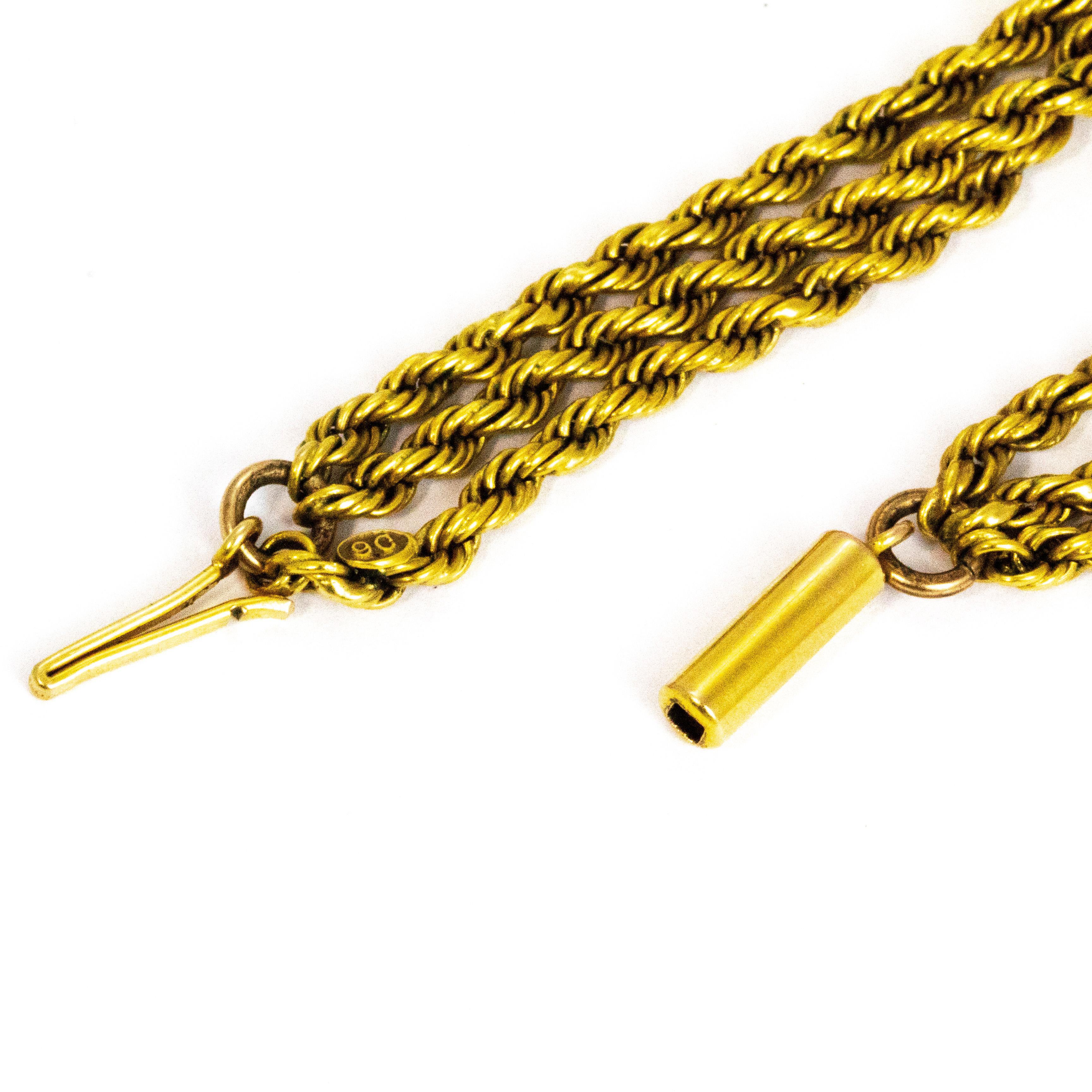 9 carat gold rope chain