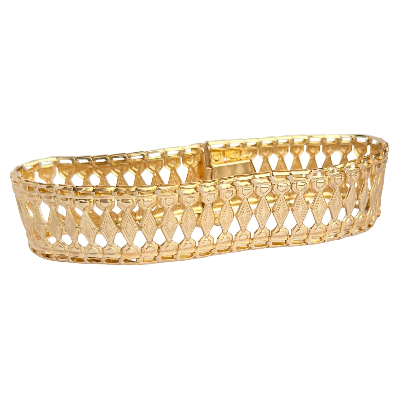 Vintage 9 Carat Yellow Gold Bracelet Chain