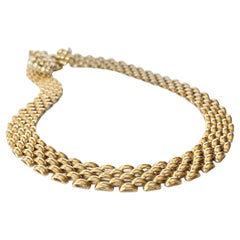 Vintage 9 Carat Yellow Gold Collar Necklace