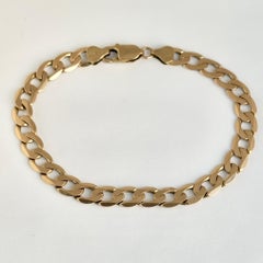 Pulsera de eslabones de oro amarillo de 9 quilates vintage