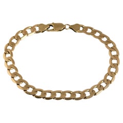 Vintage 9 Carat Yellow Gold Curb Link Bracelet