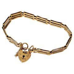 Vintage 9 Carat Yellow Gold Gate Link Bracelet