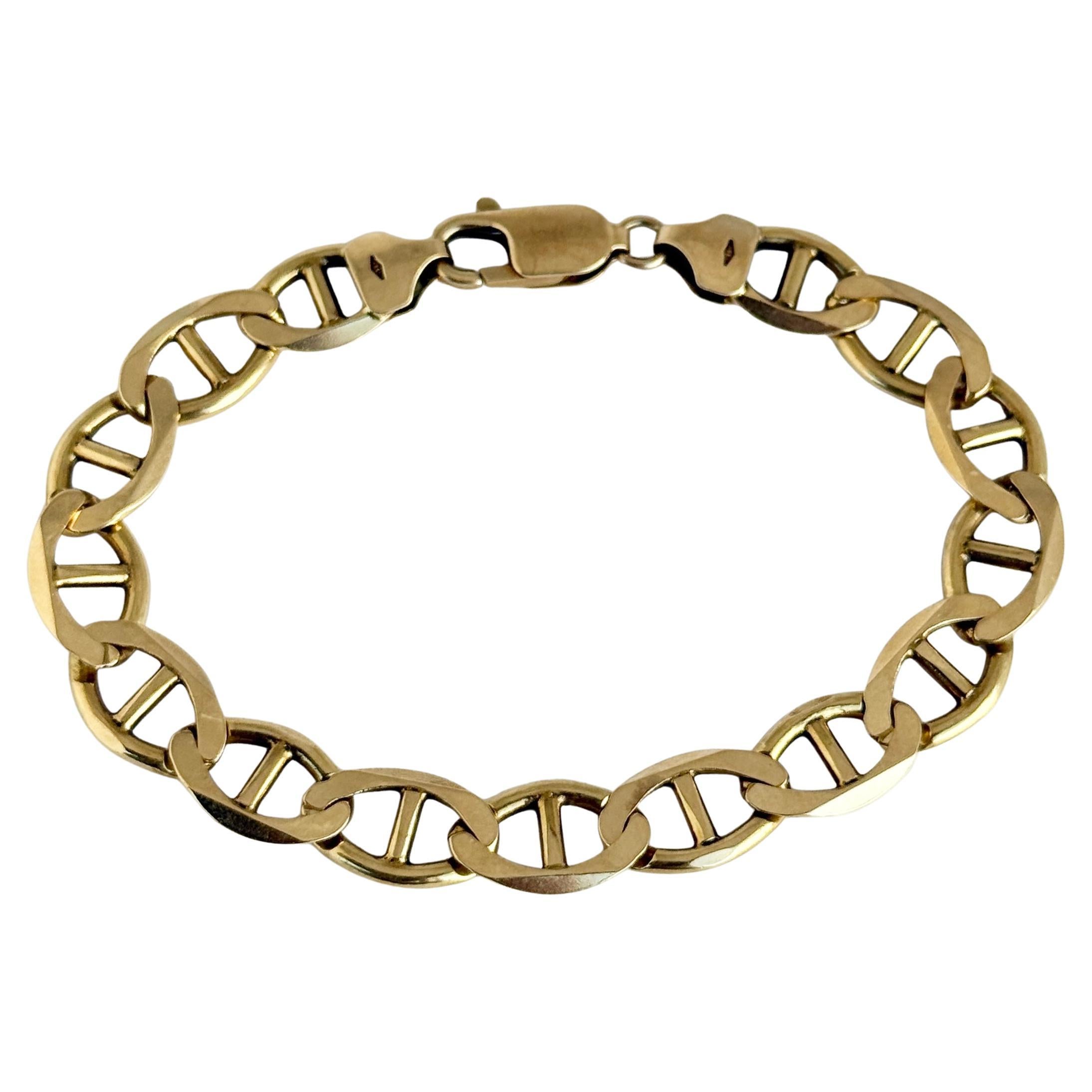 Vintage 9 Carat Yellow Gold Link Bracelet