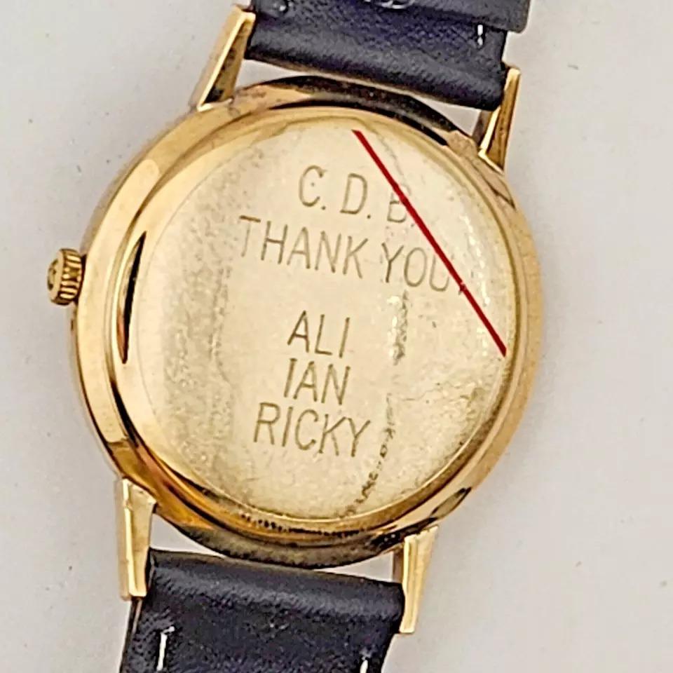 Vintage 9 carat yellow gold Mens Girard Perregaux 1950's Mechanical WristWatch For Sale 1
