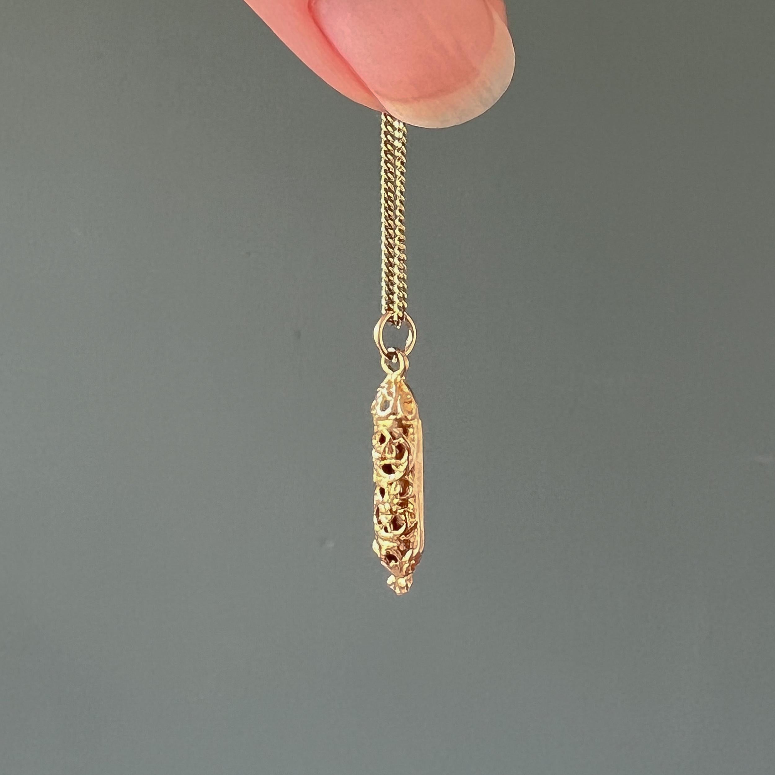 Mens gold mezuzah necklace sale