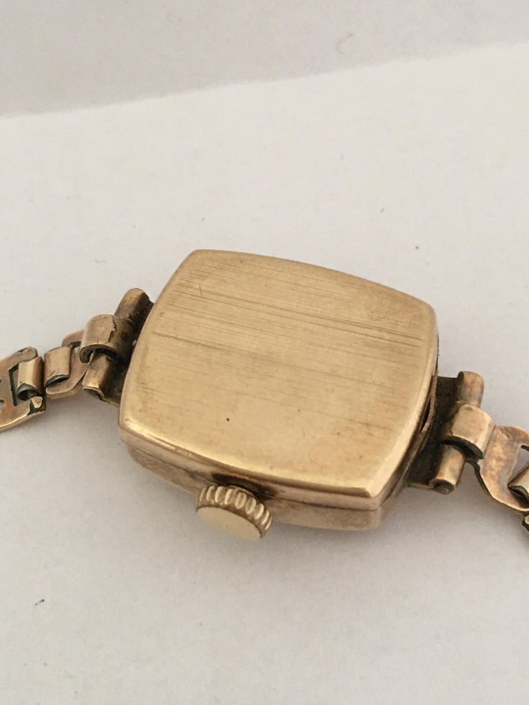 Montre Femme Vintage Or 9 Carats (15 Rubis) - Mécanisme Suisse - Fabriquée Au Royaume-Uni - Occasion