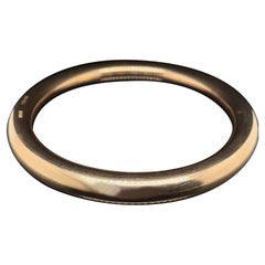 Vintage 9 Karat Yellow Gold Bangle by Henry Griffith & Sons, Circa 1940