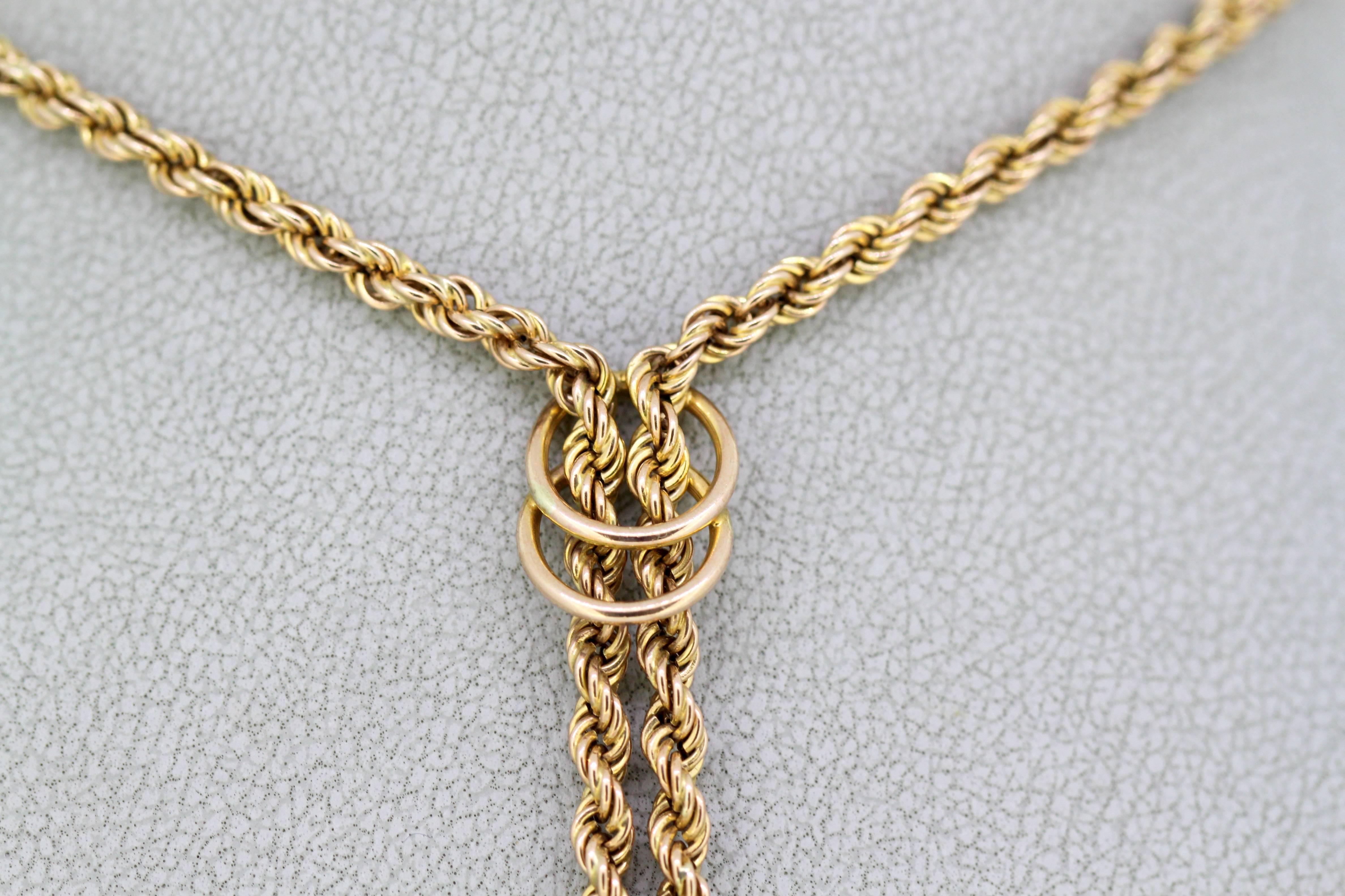 Vintage 9 Karat Yellow Gold Necklace by Addis & Co, London Import 1980 In Excellent Condition In Braintree, GB