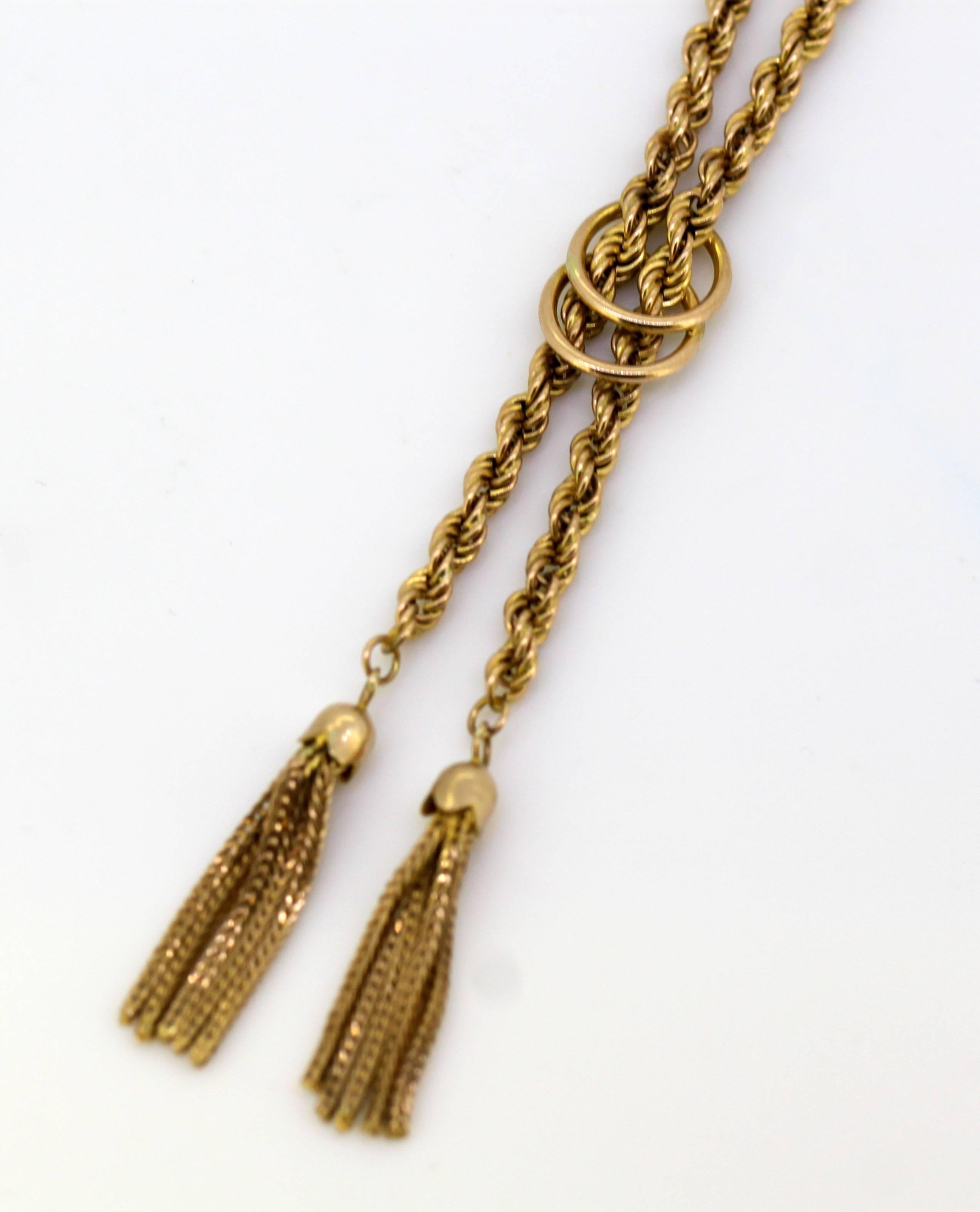 Women's or Men's Vintage 9 Karat Yellow Gold Necklace by Addis & Co, London Import 1980