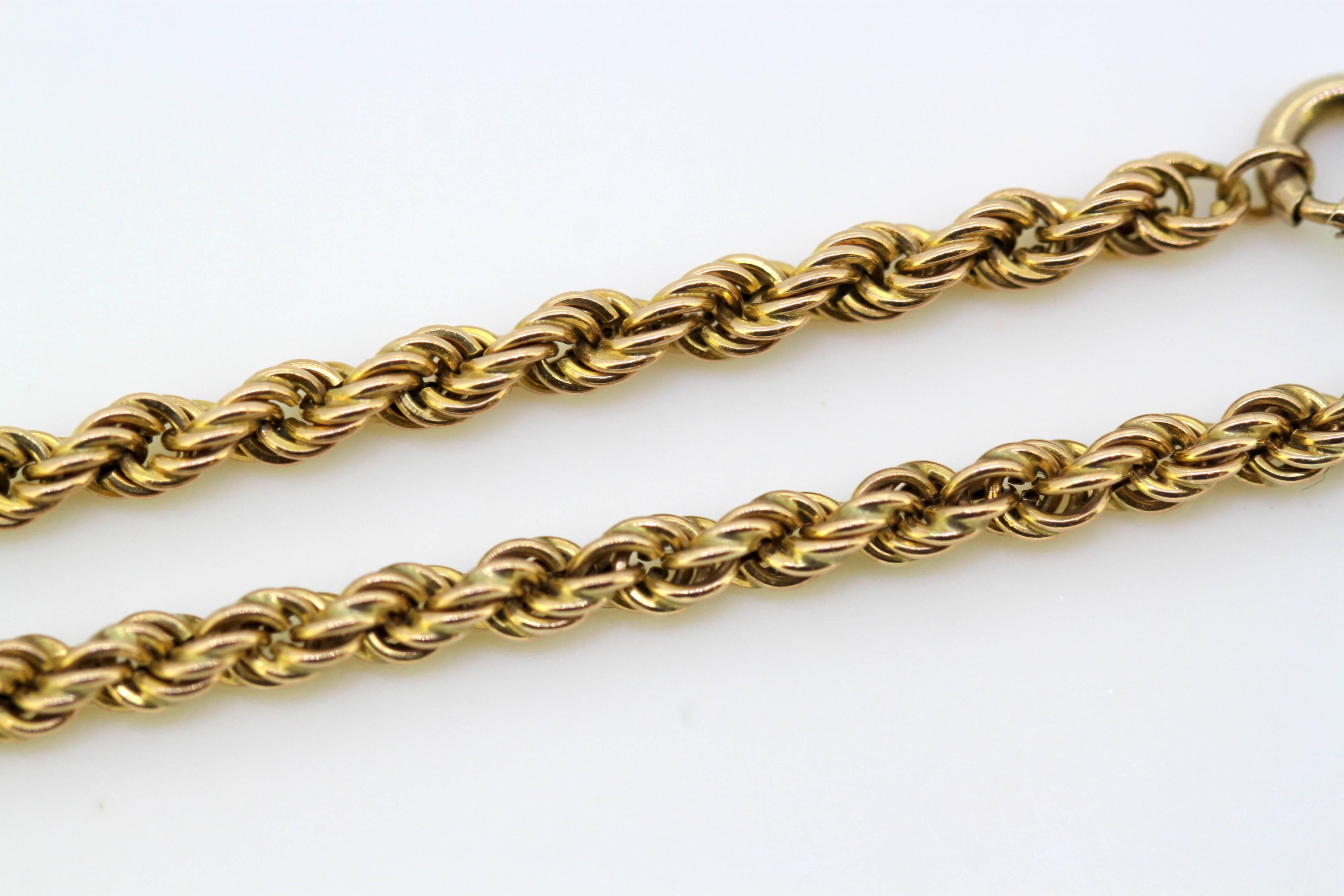 Vintage 9 Karat Yellow Gold Necklace by Addis & Co, London Import 1980 1