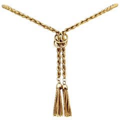 Vintage 9 Karat Yellow Gold Necklace by Addis & Co, London Import 1980