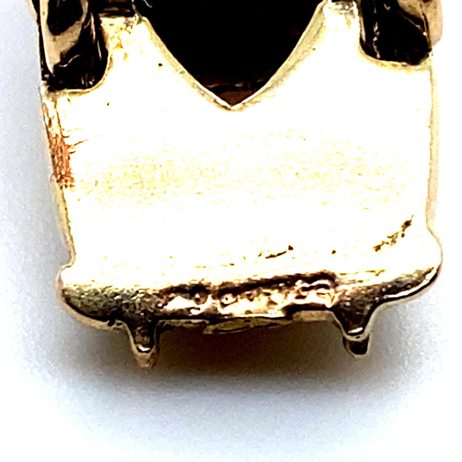 Vintage 9 Karat Yellow Gold Rolls Royce Diamond Charm 4