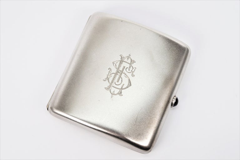 Vintage .900 Silver Cigarette Case w Monogram at 1stDibs