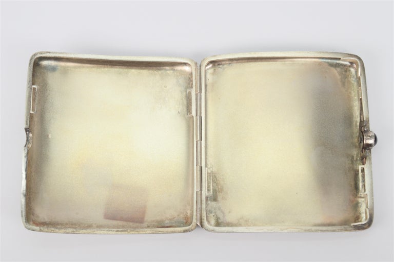 Portasigarette Vintage In Metallo Argento - Piccolo E Leggero, Per 12 Sigarette, Con Scatola Regalo - Foto 10