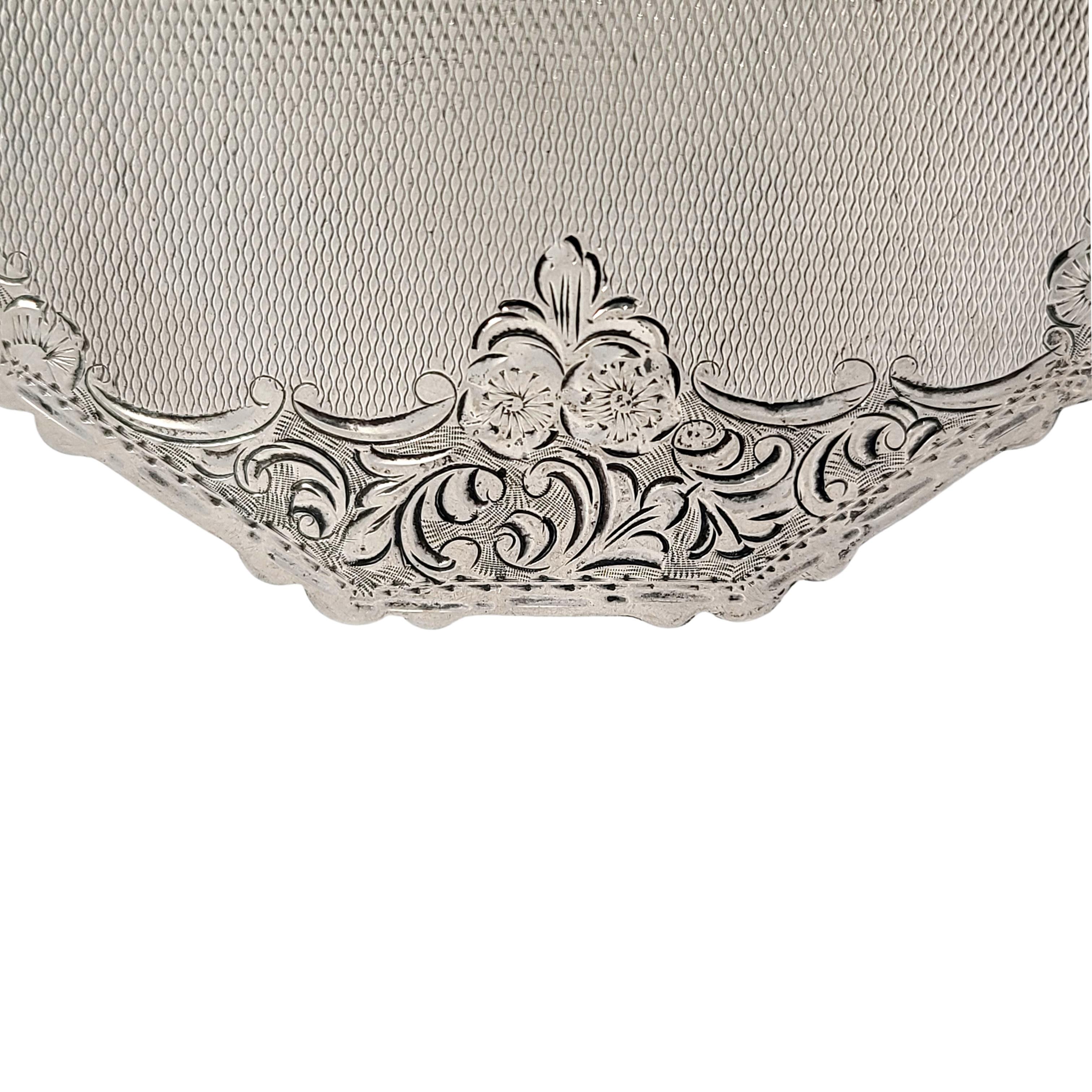 Women's or Men's 900 Silver Large Compact For Sale