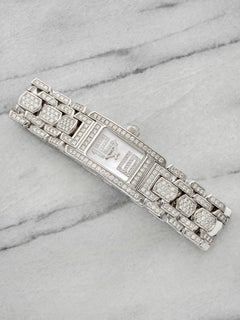Audemars Piguet Promesse vintage des années 90, référence 67465BC, en or blanc 18 carats, cadran en nacre et diamants, mouvement à quartz, 18 mm