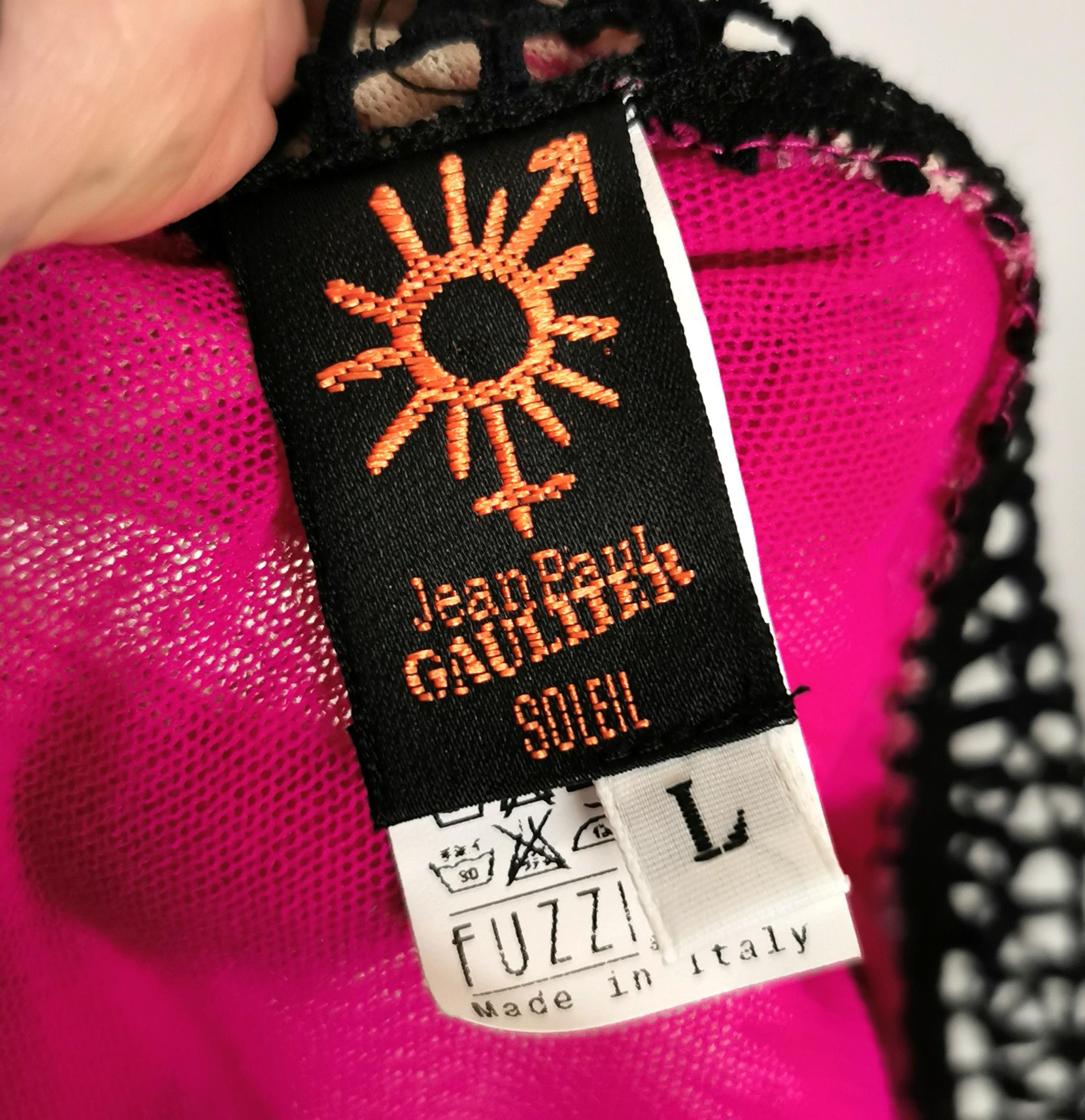 Robe longue vintage Jean Paul Gaultier Soleil teintée à la cravate, années 90  Bon état - En vente à NEWARK, GB