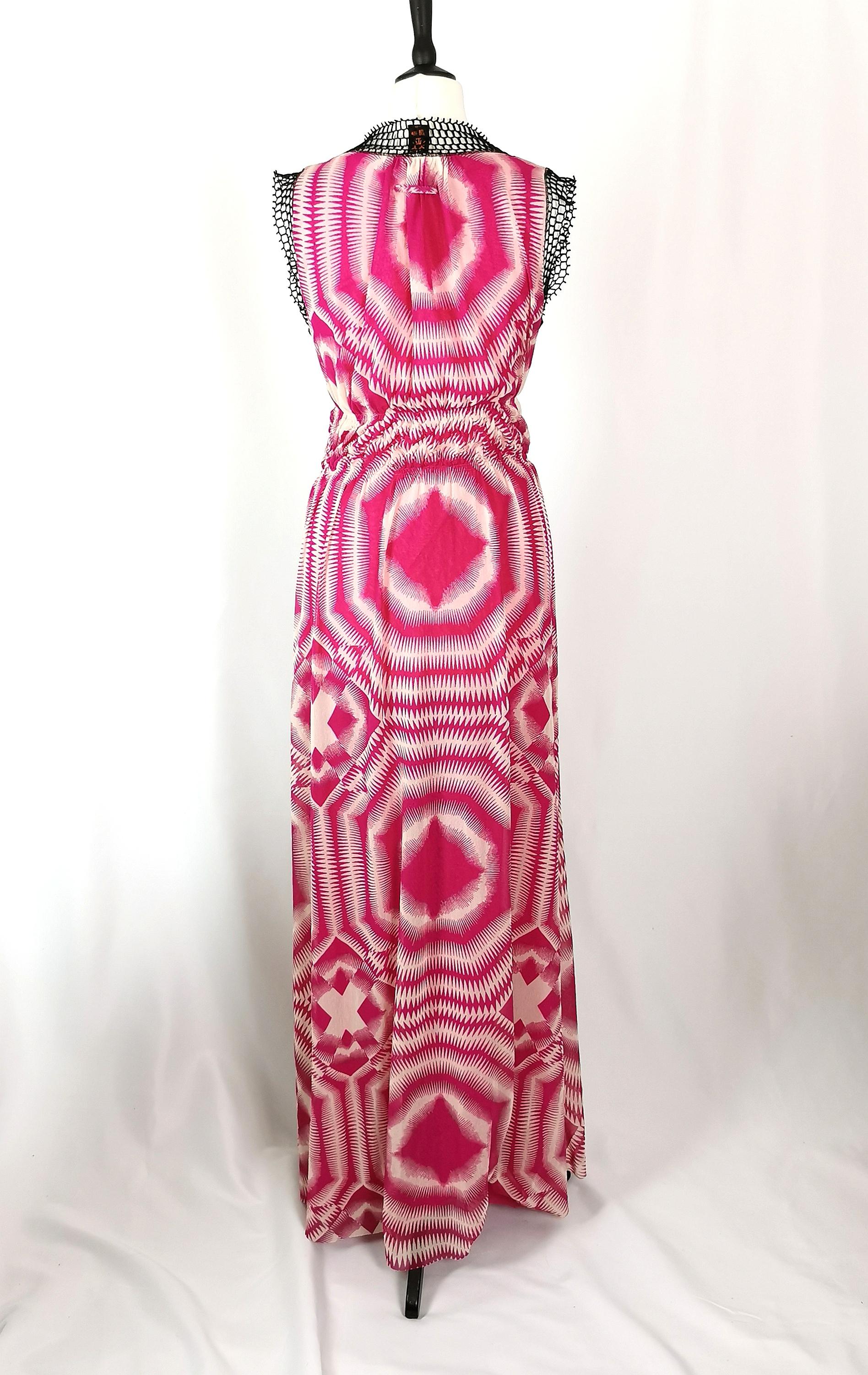 Women's Vintage 90s Jean Paul Gaultier Soleil maxi dress, tie dye  For Sale