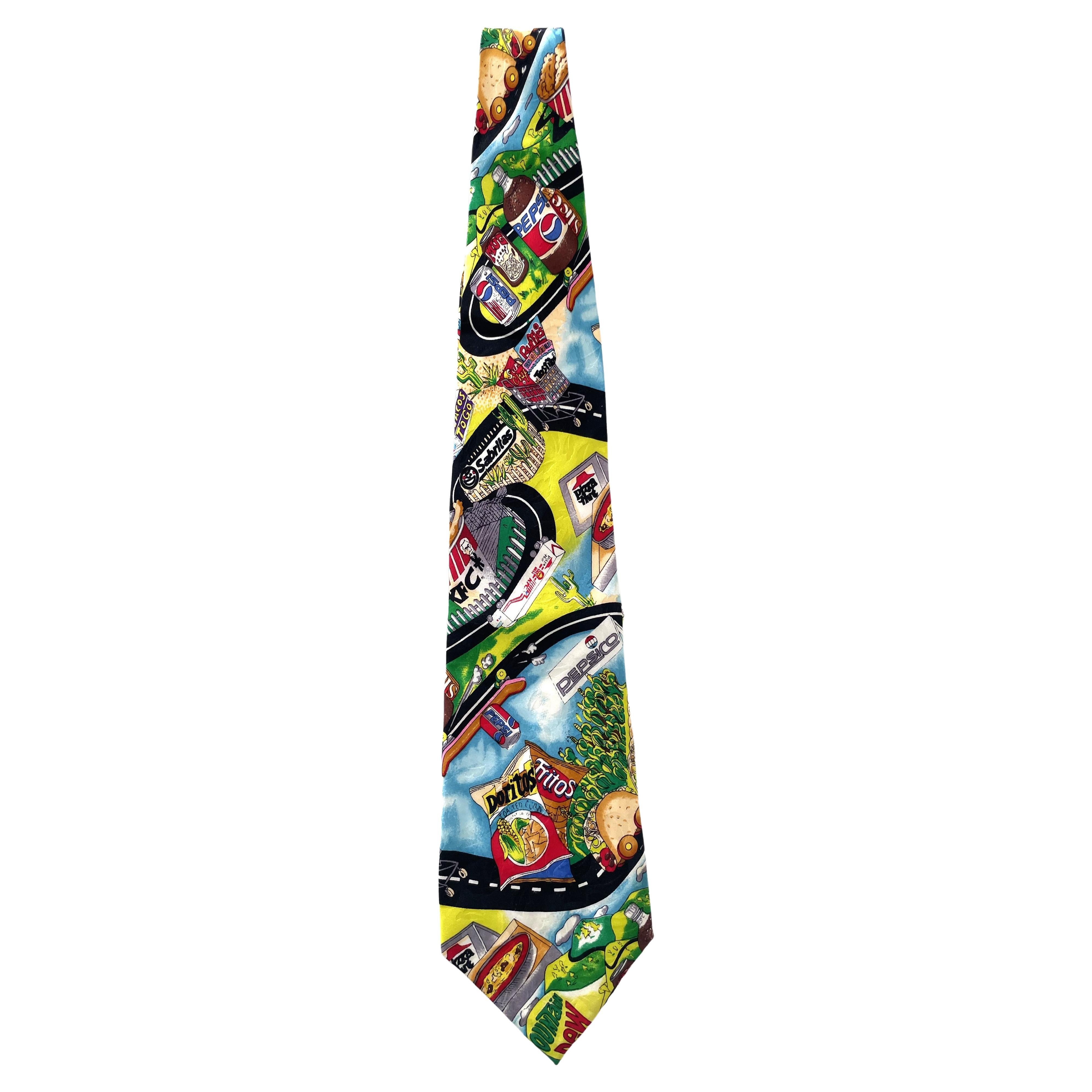Vintage 90s Limited NICOLE MILLER Pepsi Co Pepsi Mountain Dew KFC Pizza Hut Tie