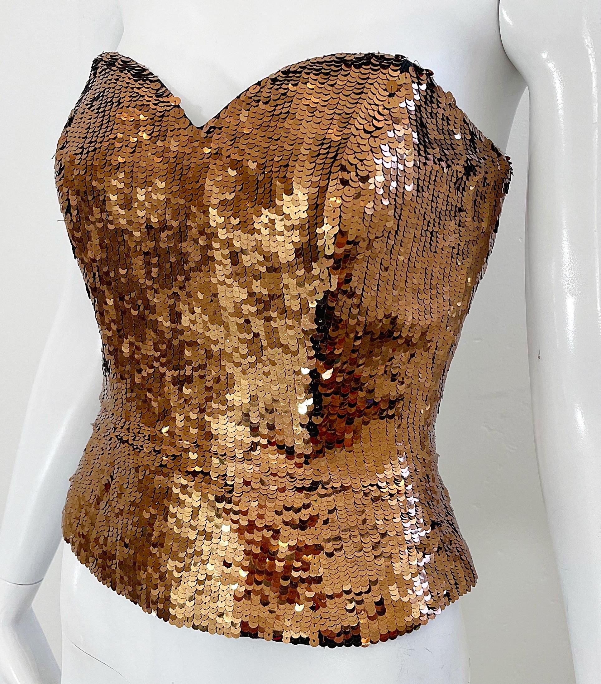 sparkly bustier top