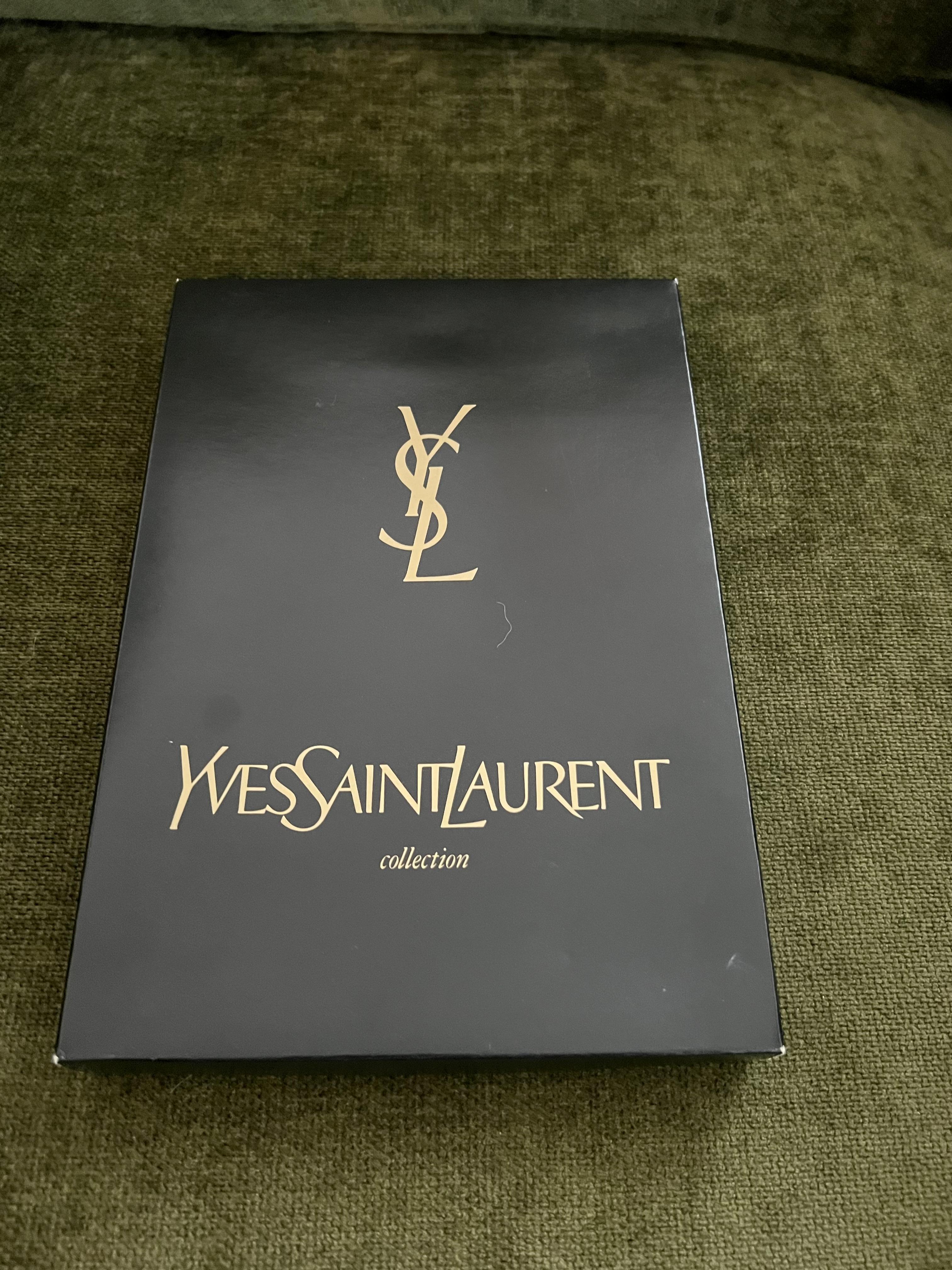 Vintage 90s Yves Saint Laurent “YSL” Pen & Pencil & Leather Case For Sale 5