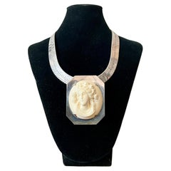 Collana con cammeo italiano "925" vintage