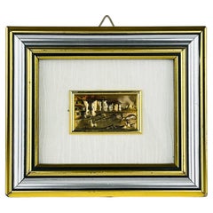 Vintage 925 Silver Pressed Art Framed, Italy, 1970s