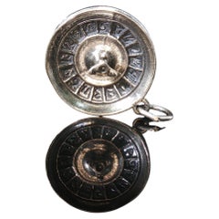 Vintage 925 Sterling Silver Casino Roulette Wheel Charm 3.8g