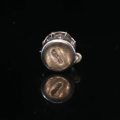 Vintage 925 Sterling Silver Drum Charm Pendant 2.5g