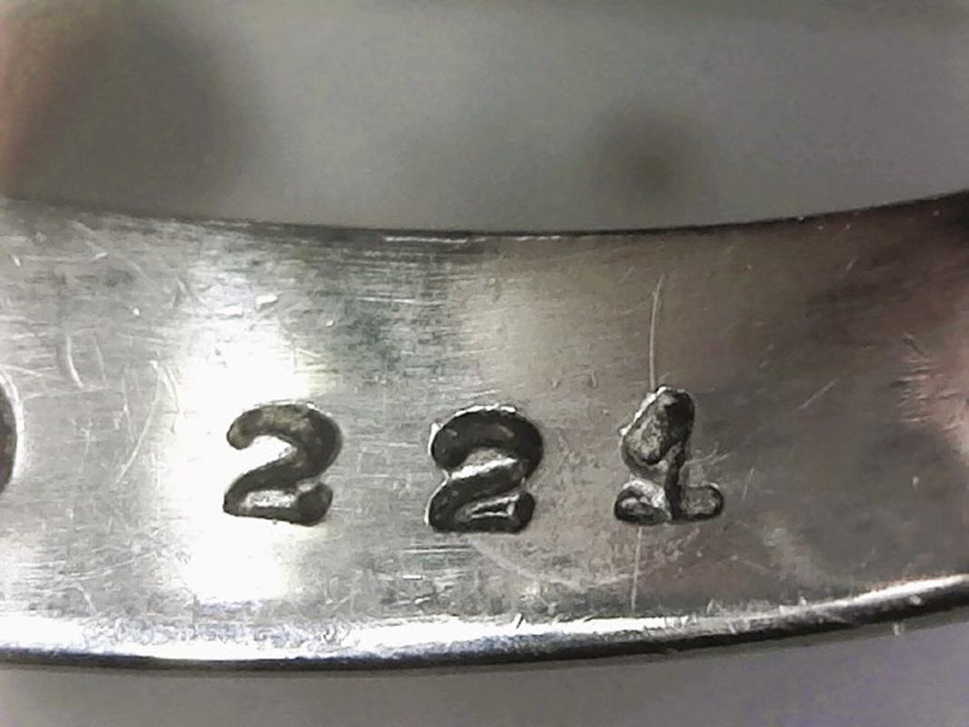 Vintage 925 Sterling Silver MCM Georg Jensen 221 Designer Ring 5