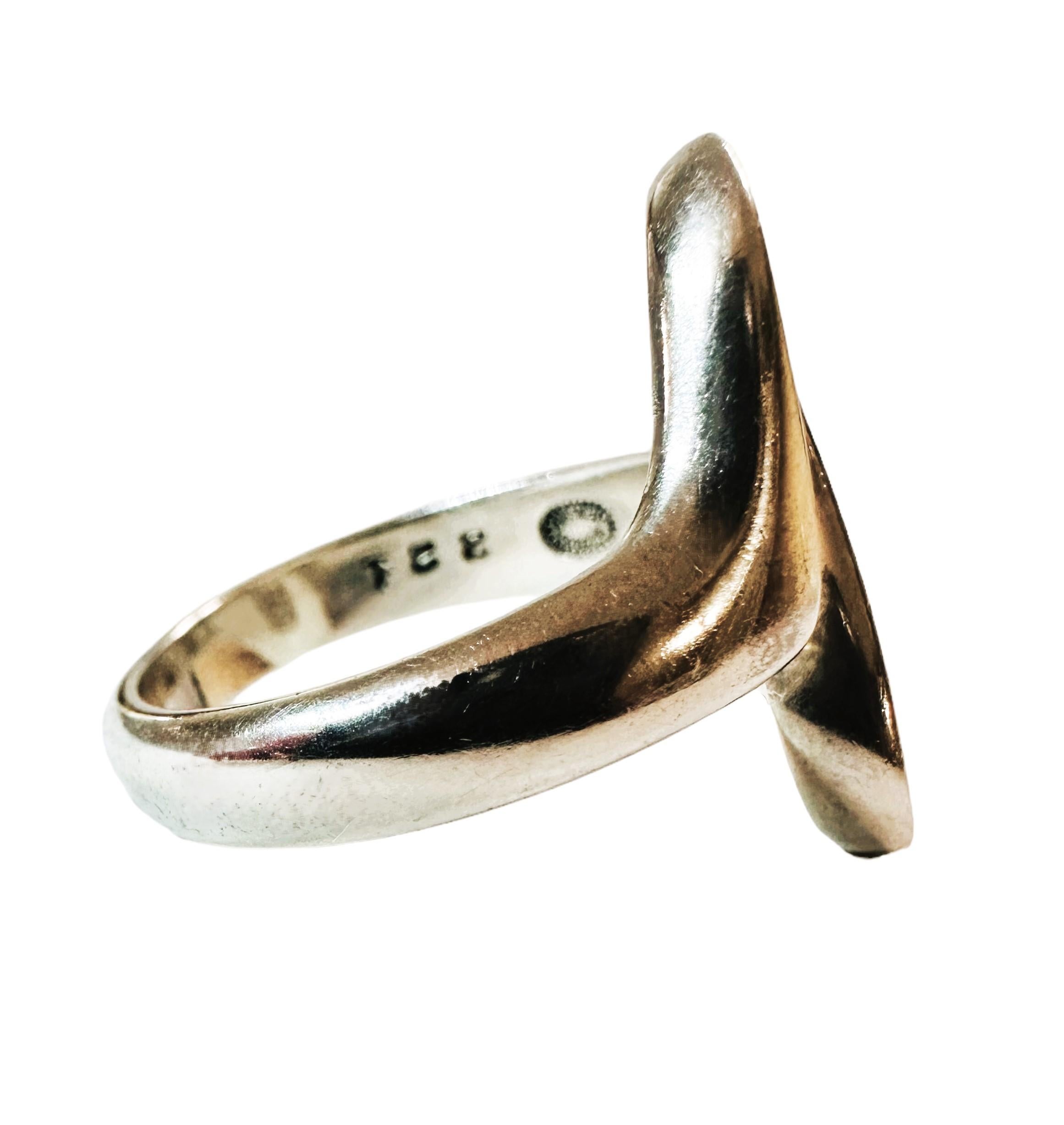 Women's Vintage 925 Sterling Silver MCM Georg Jensen 221 Designer Ring