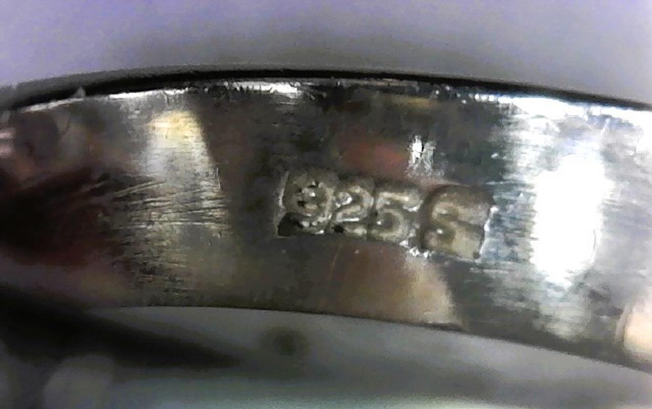 Vintage 925 Sterling Silver MCM Georg Jensen 221 Designer Ring 4
