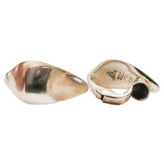Vintage 925 Sterling Silver MCM Georg Jensen 23 Designer earrings