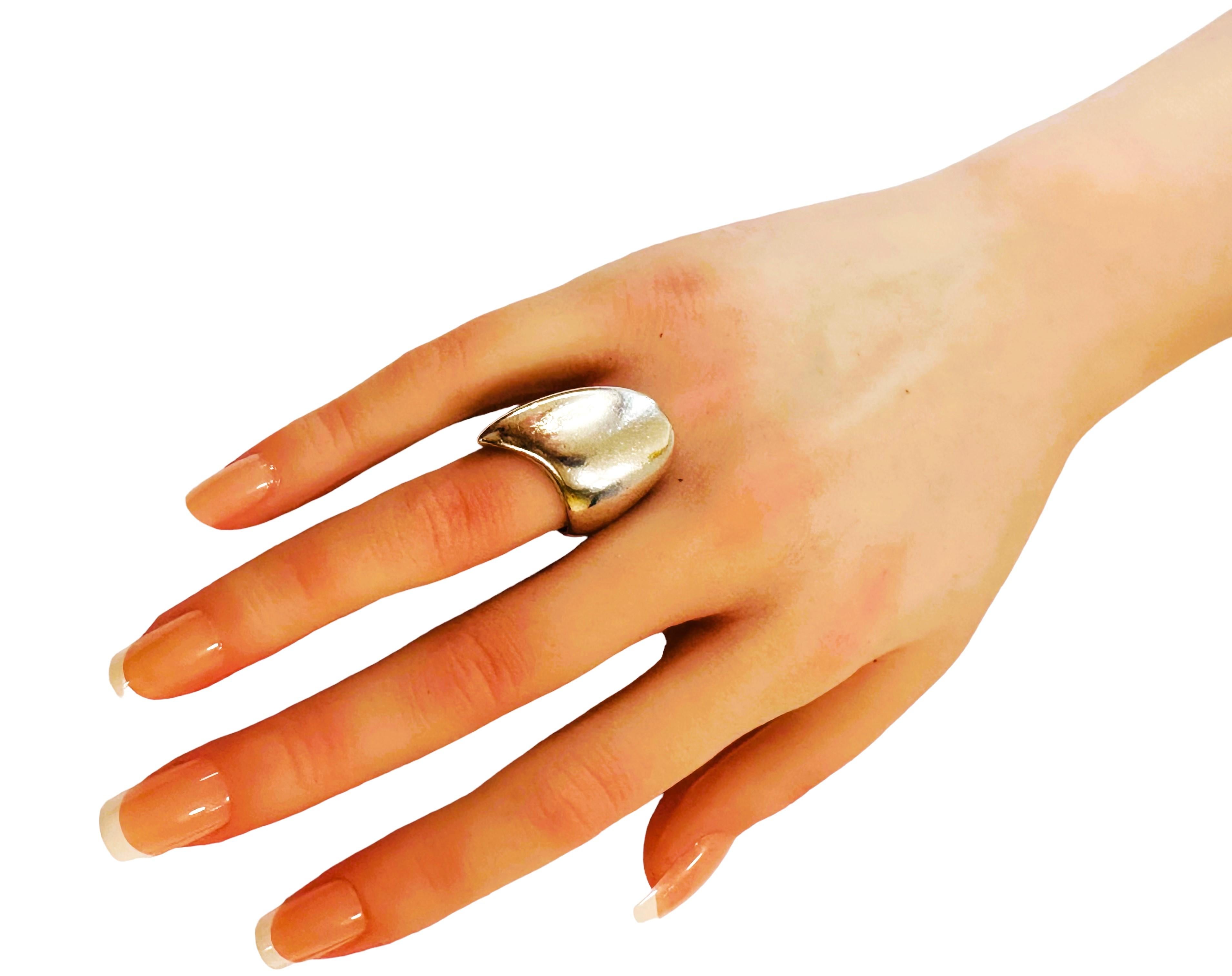  Vintage 925 Sterling Silver MCM Georg Jensen 91 Designer Ring Pour femmes 