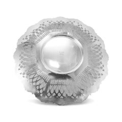 Vintage 925 Sterling Silver Round Platter Tray