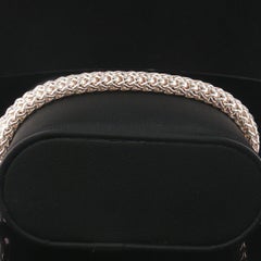 Vintage 925 Sterling Silver Woven Mesh Foxtail Bracelet 6.25" 14.6g 5.5mm