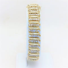 Vintage 9 Carat Champagne Colored Diamond Bracelet