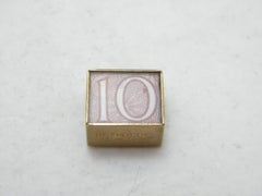 Vintage 9ct Gold 10 Shilling Emergency Charm Fob c1960s 375 Purity Heavy 2.8g