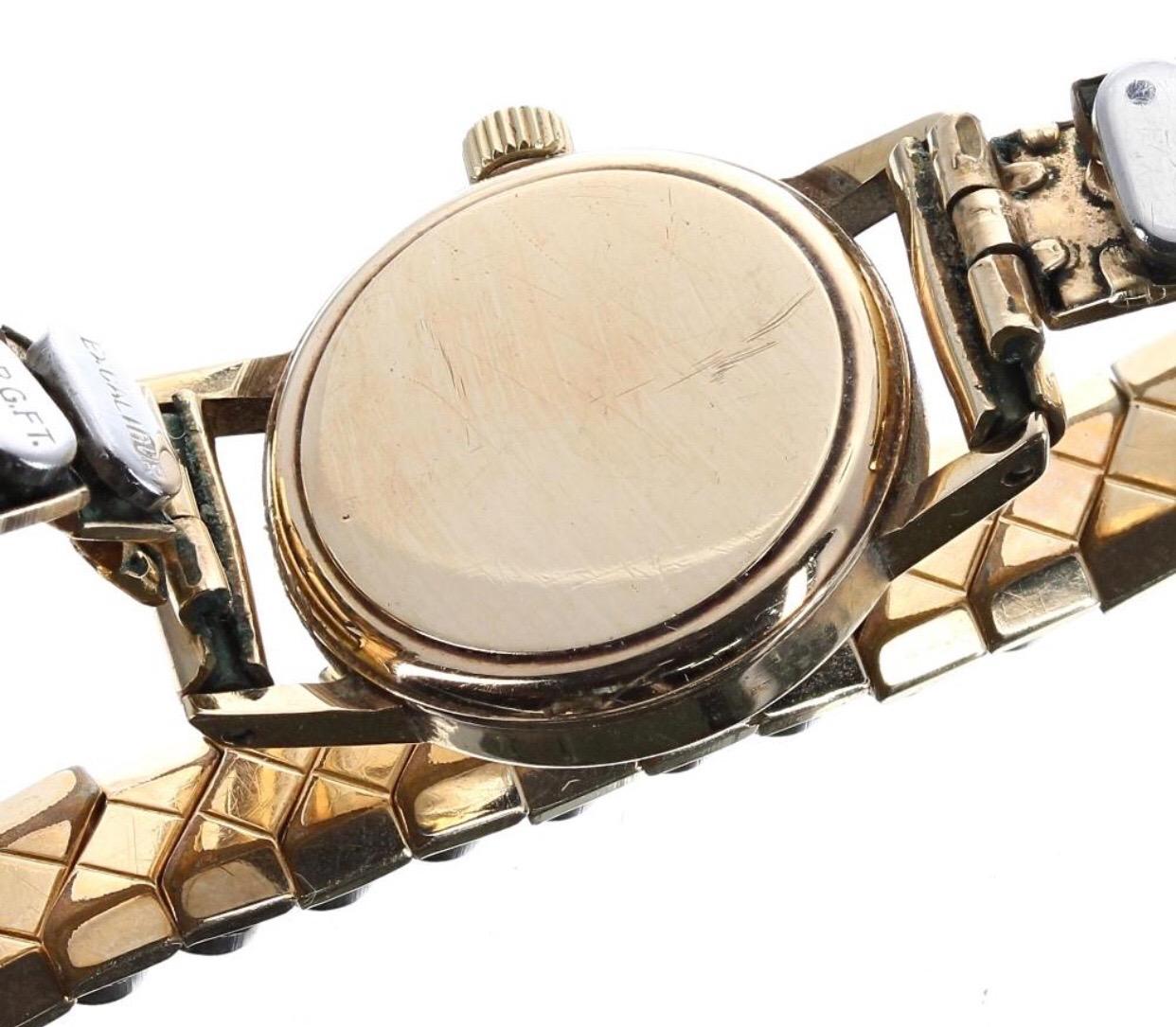 Vintage 9 Carat Gold 1960s Omega Ladies Mechanical Wristwatch 3