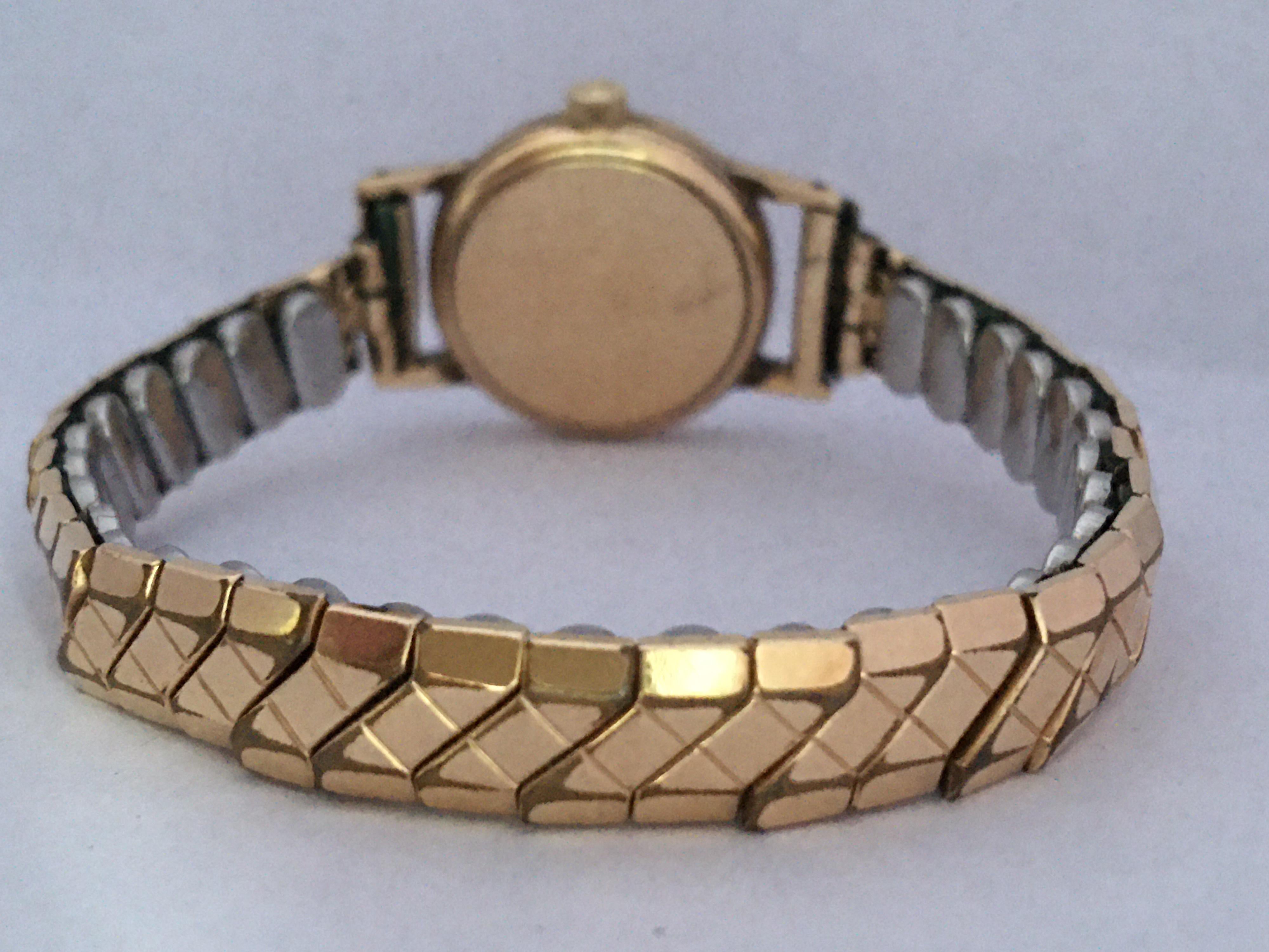Vintage 9 Carat Gold 1960s Omega Ladies Mechanical Wristwatch 2