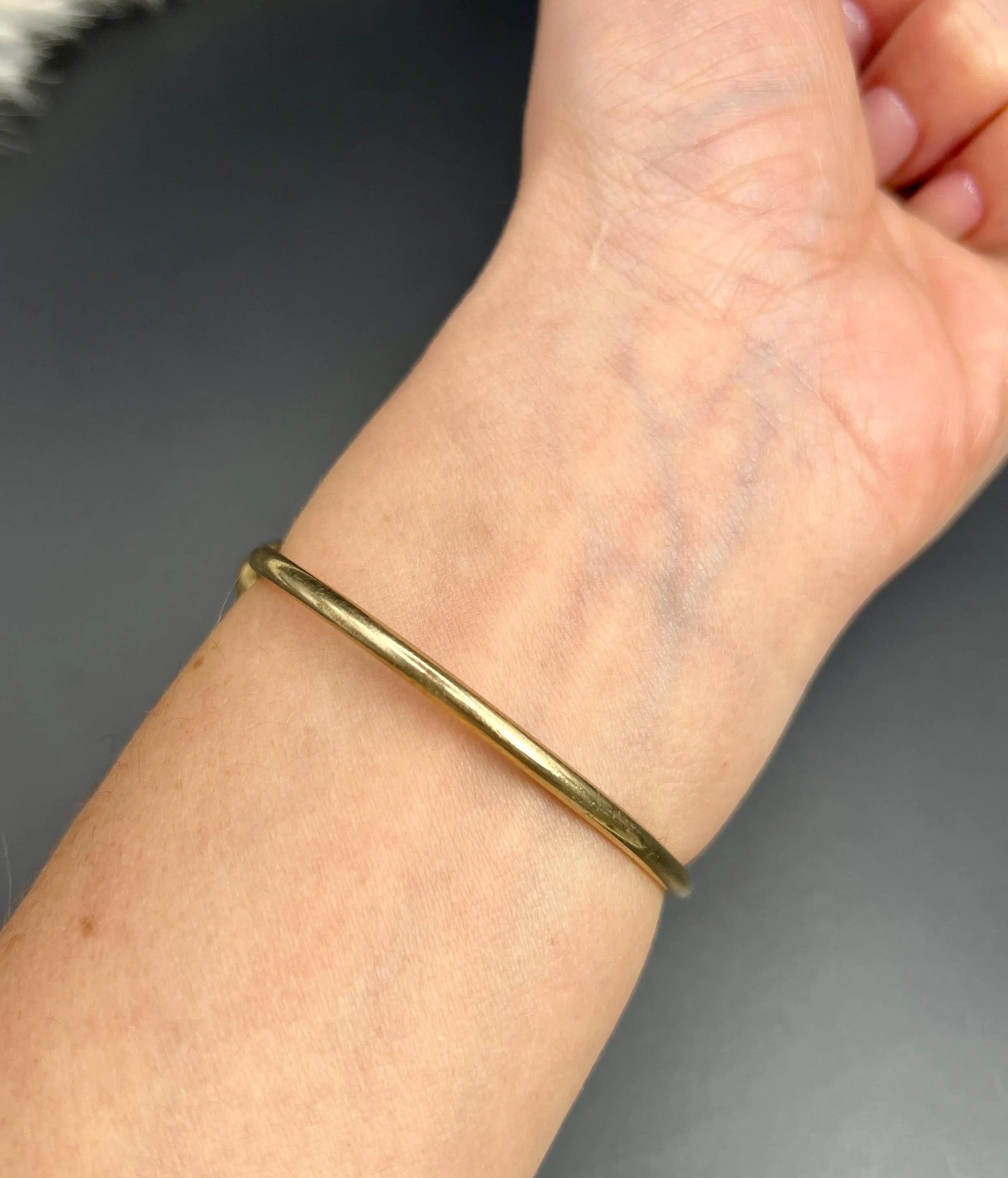 Vintage 9ct Gold, 1970er Jahre Fackel-Armreif, Birmingham gestempelt im Angebot 6